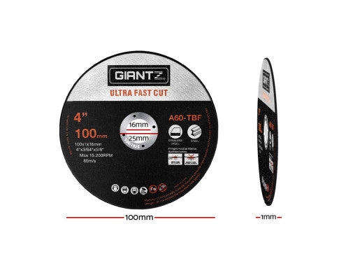 GIANTZ 50PCE 4" 100MM CUTTING DISCS
