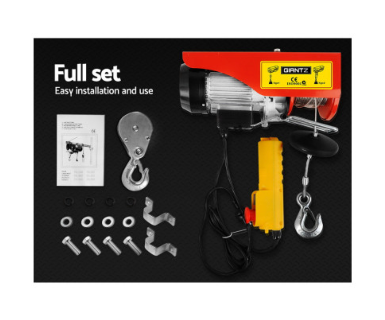 GIANTZ 600KG 1200W ELECTRIC HOIST