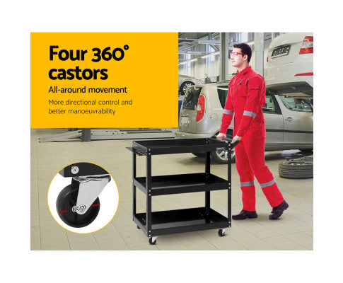 3-Tier Tool Cart Trolley