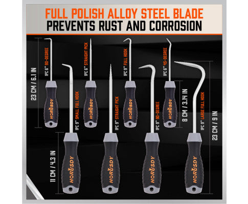 8PCE PICK & HOOK SET