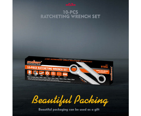 HORUSDY 10PCE X-LONG RATCHET SPANNER SET