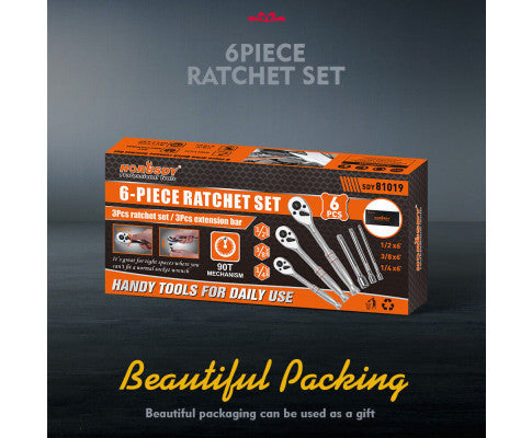 MINI RATCHET SPANNER SET 1/2 3/8 1/4