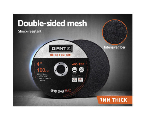 GIANTZ 50PCE 4" 100MM CUTTING DISCS