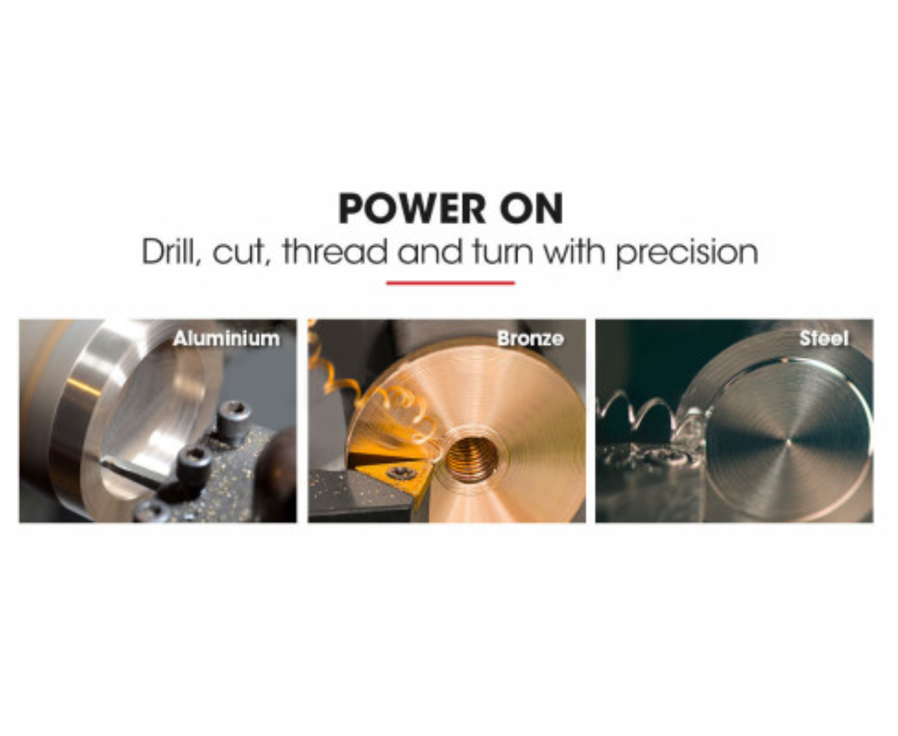 BAUMR-AG 600W MINI METAL LATHE WITH LCD SCREEN