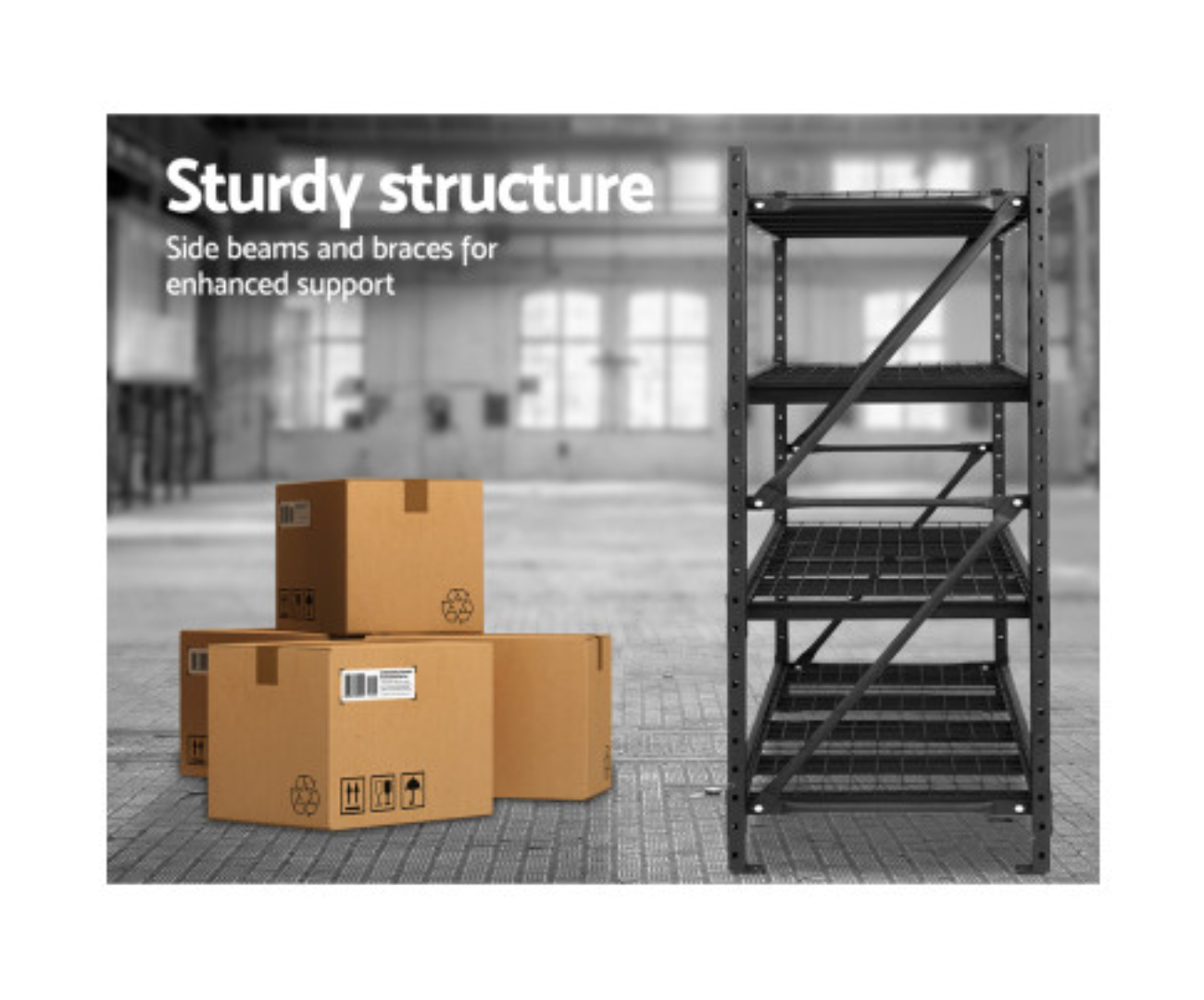 GIANTZ 4X2M GARAGE SHELVING