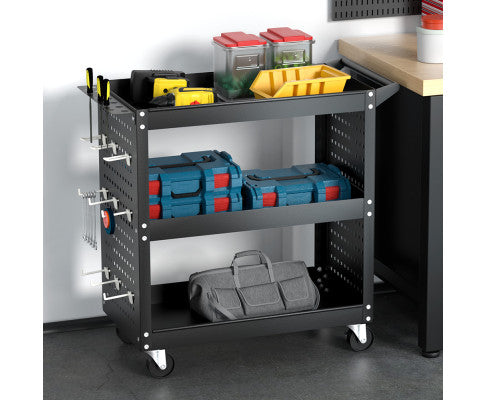 3-Tier Tool Cart Storage Trolley