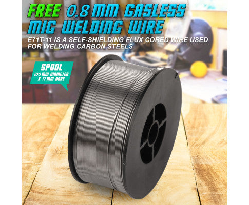 2X Gasless MIG Welding Wire E71T-11 Flux Cored 0.8mm