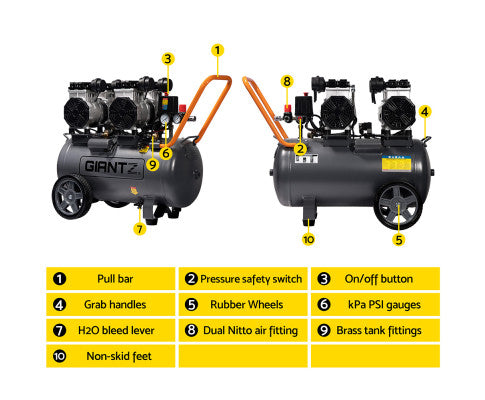 GIANTZ 50L 3.0HP AIR COMPRESSOR