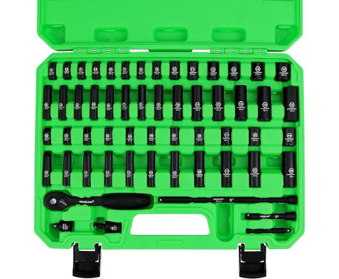 SWANLAKE 1/4" DRIVE IMPACT SOCKET SET 56PCE