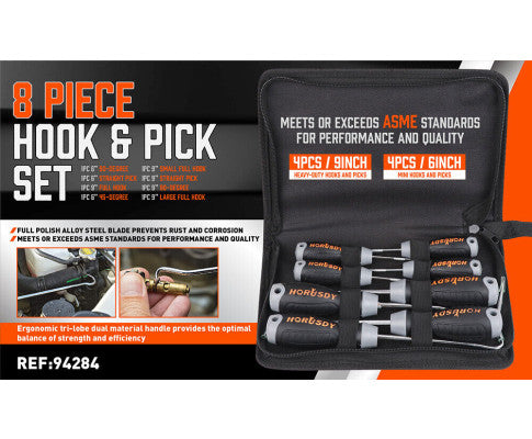 8PCE PICK & HOOK SET
